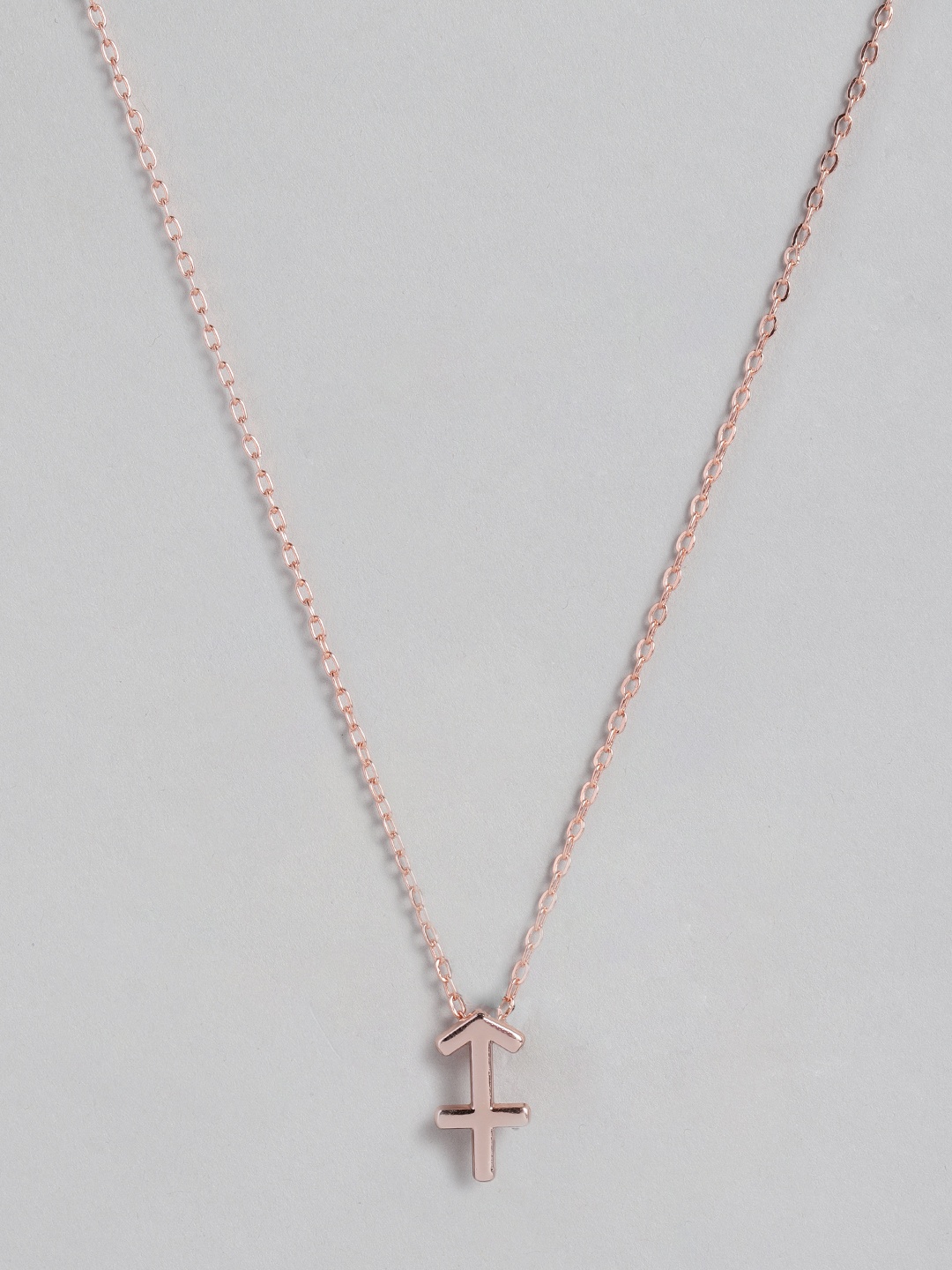 

Peora Rose Gold-Plated Sagittarius Horoscope Zodiac Sign Pendant with Chain
