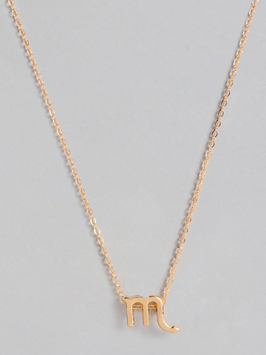 

Peora Gold-Plated Scorpio Zodiac Sign Pendant with Chain