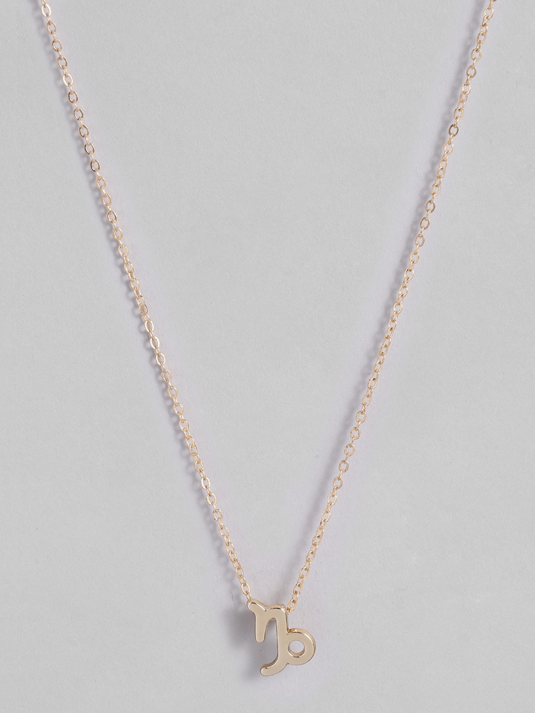 

Peora Gold-Plated Capricorn Horoscope Zodiac Sign Pendant with Chain