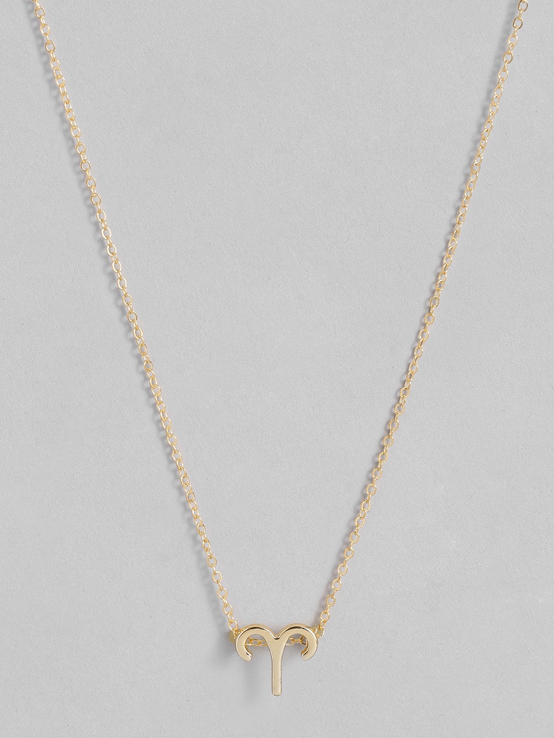 

Peora Gold-Plated Aries Constellation Zodiac Pendant with Chain
