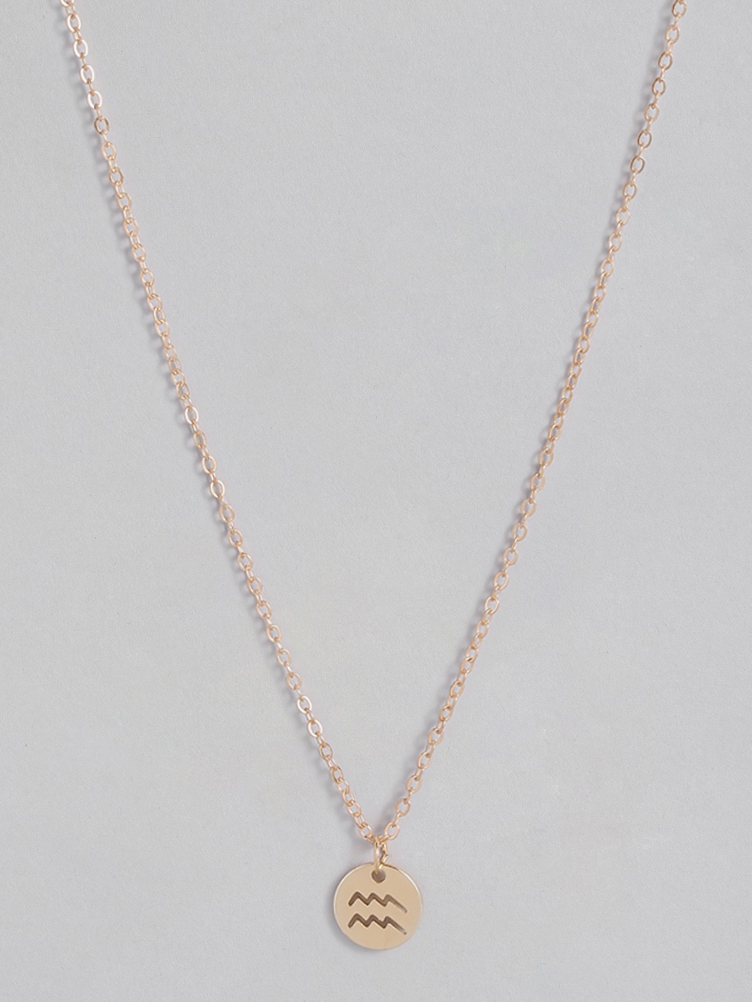 

Peora Gold-Plated Aquarius Constellation Zodiac Pendant with Chain