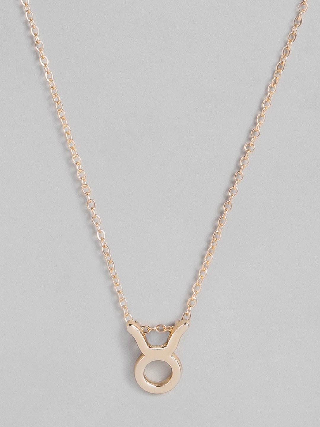 

Peora Gold-Plated Taurus Horoscope Zodiac Sign Pendant with Chain