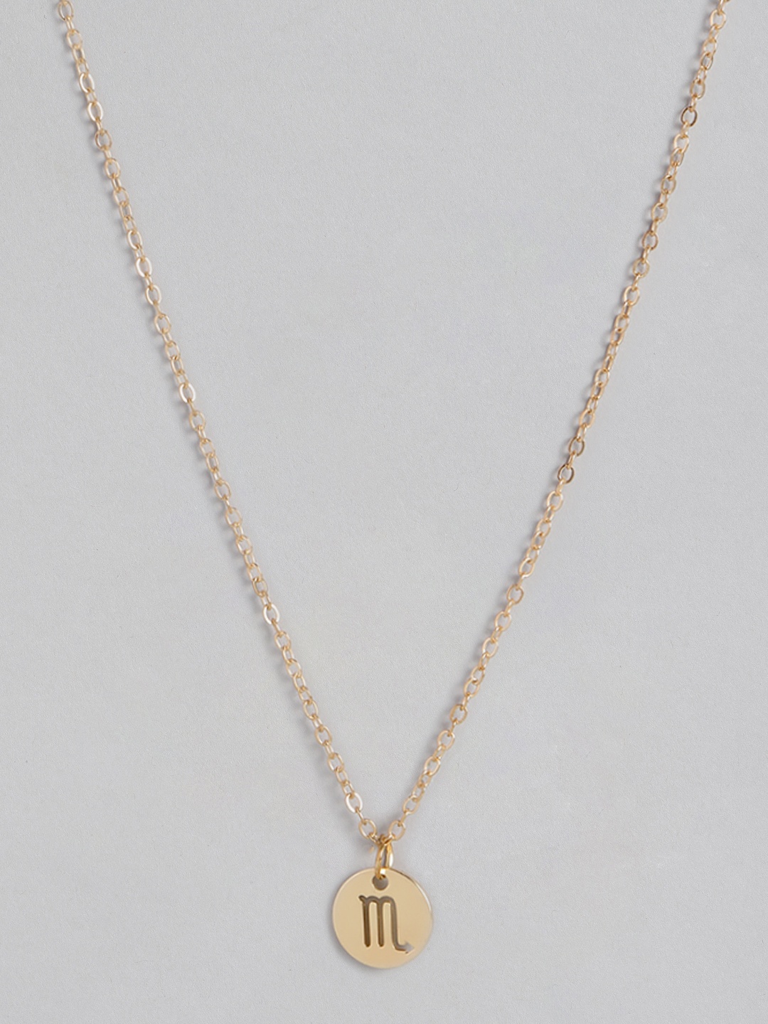 

Peora Gold-Plated Scorpio Zodiac Sign Pendant with Chain