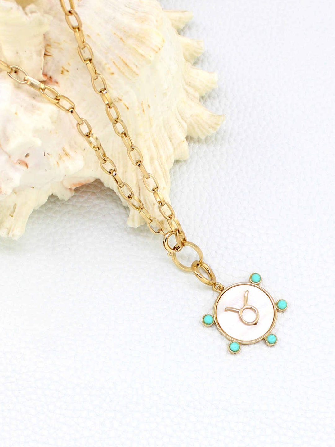 

Runway Ritual Gold-Toned & Off White Gold-Plated Necklace