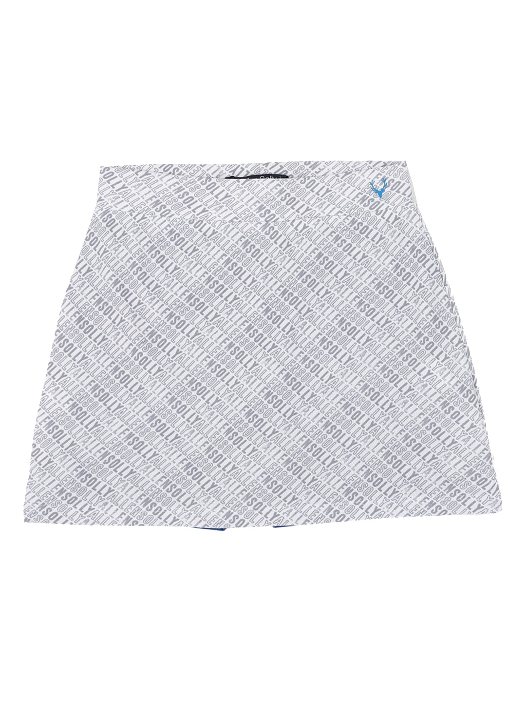 

Allen Solly Junior Girls Grey Printed A-Line Knee-Length Skirt