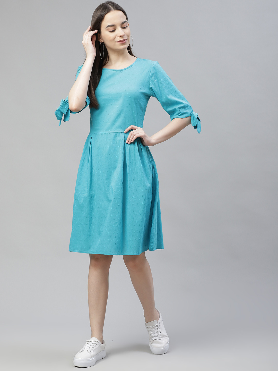 

RIVI Blue A-Line Dress