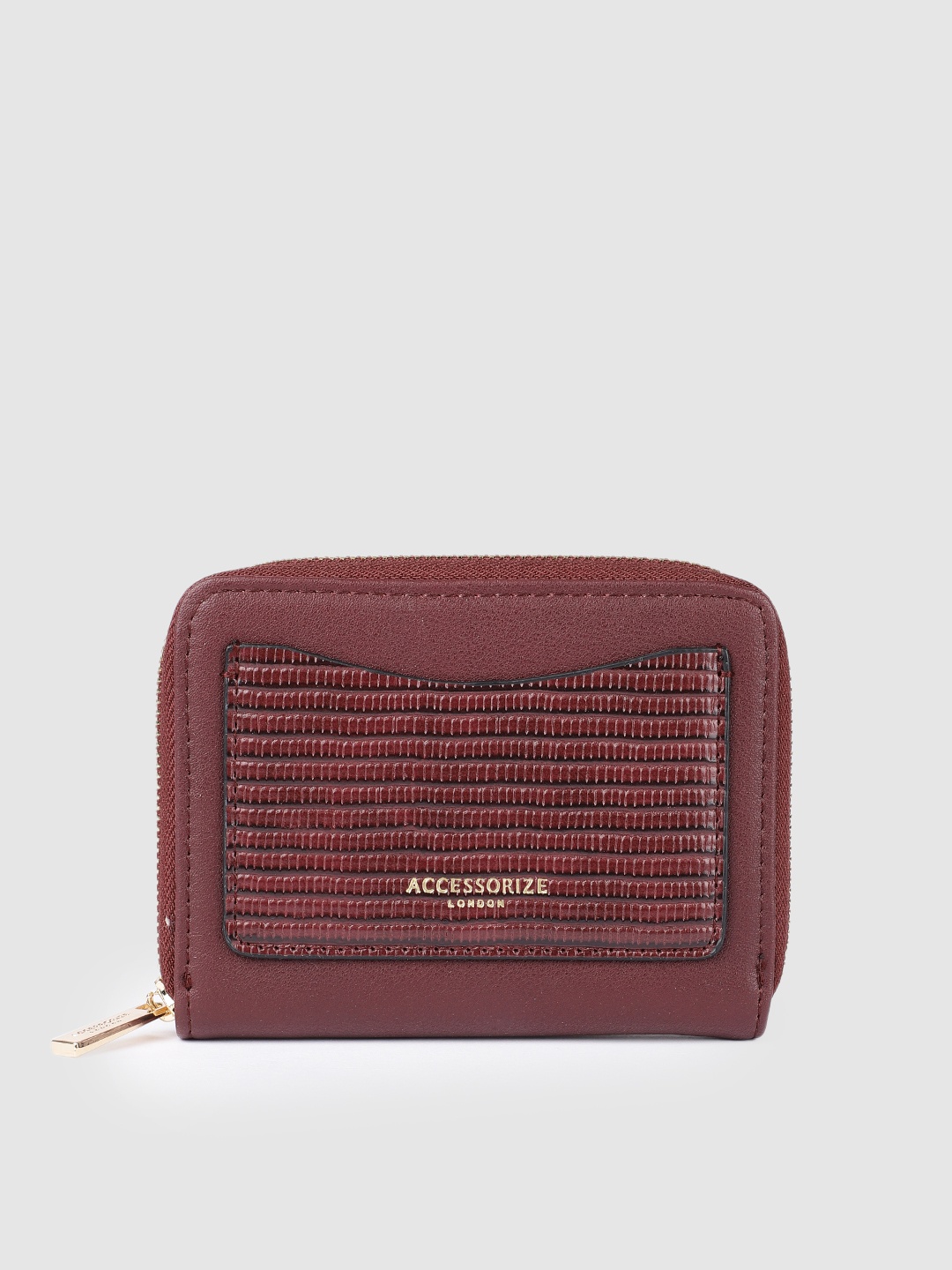 

Accessorize Burgundy Textured Card Pocket Purse