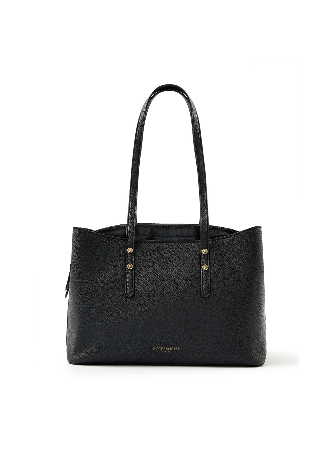 

Accessorize London Women Faux Leather Kaia Laptop Handheld, Black