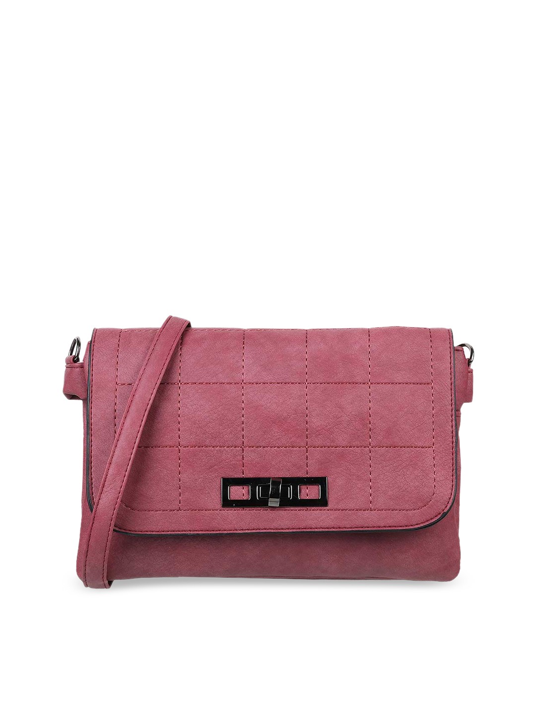 

WALKWAY by Metro Pink Structured Sling Bag with Quilted
