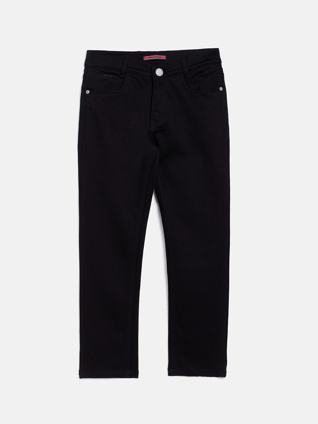 

Crimsoune Club Boys Black Solid Mid-Rise Jeans