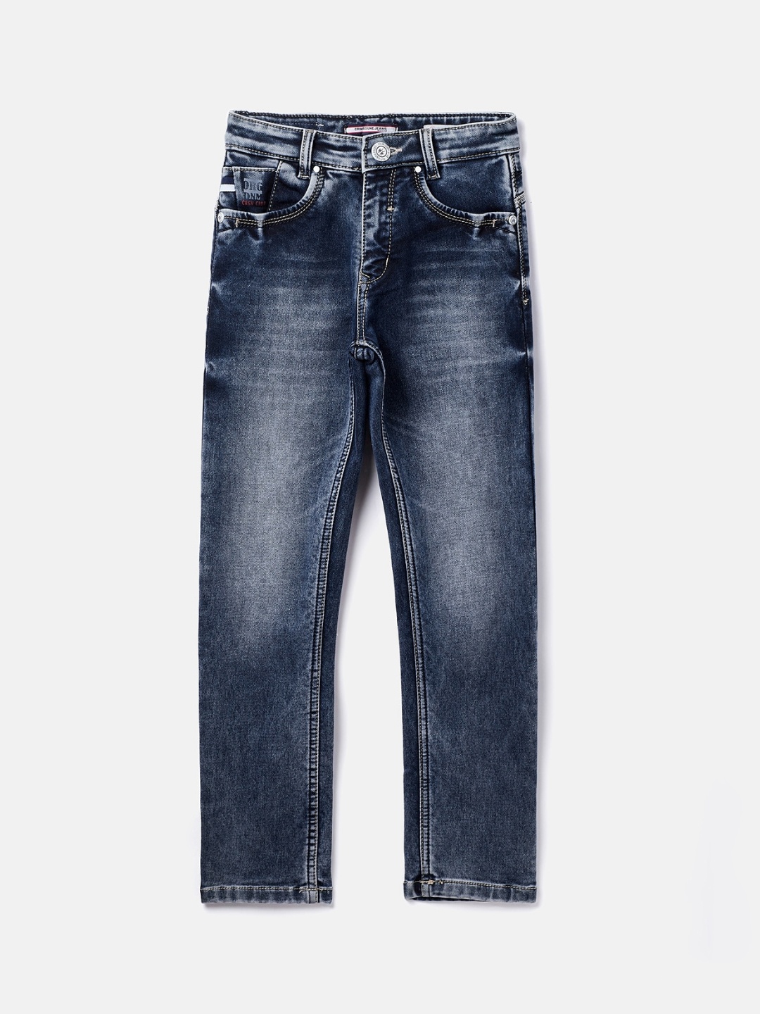 

Crimsoune Club Boys Blue Mid-Rise Heavy Fade Jeans