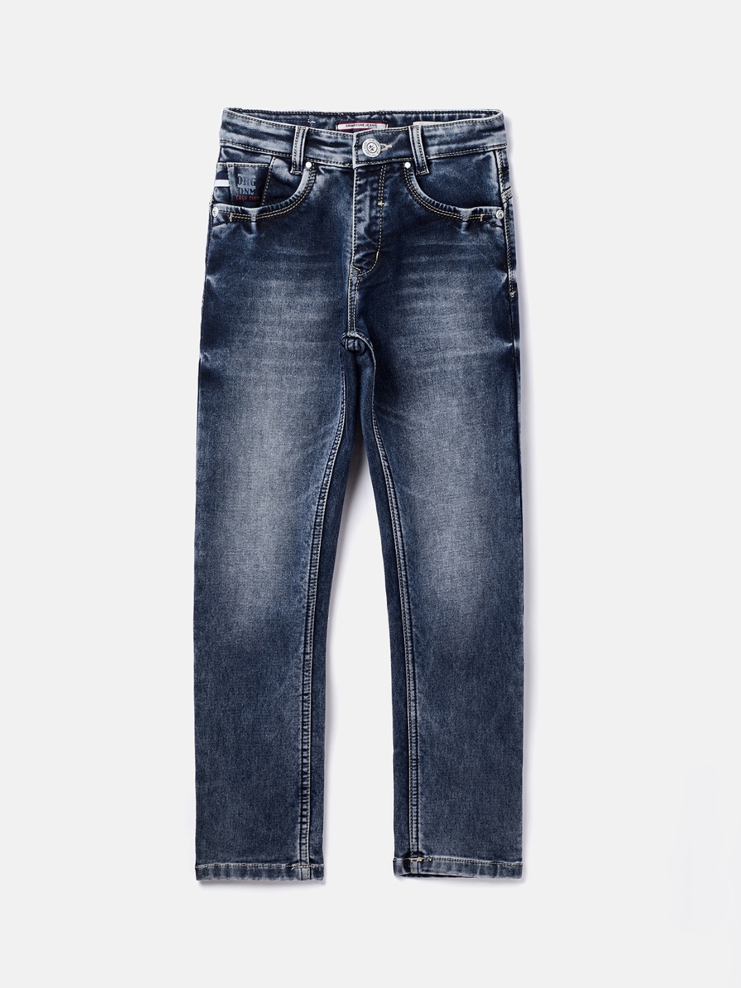 

Crimsoune Club Boys Blue Mid-Rise Heavy Fade Jeans
