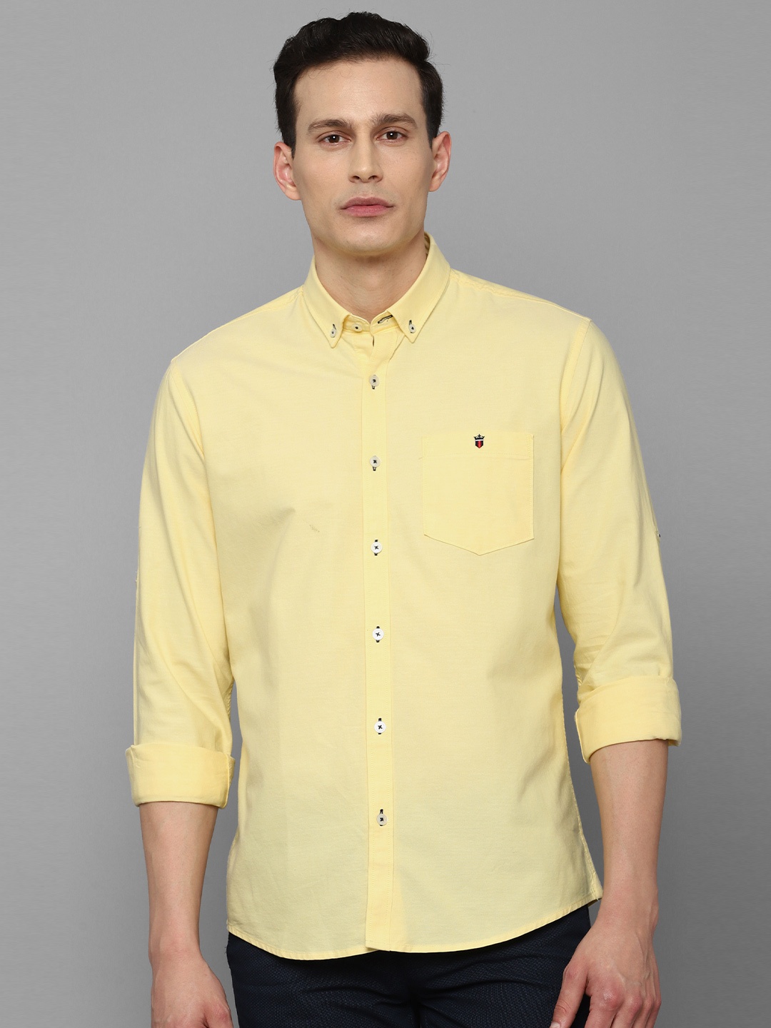 

Louis Philippe Sport Men Yellow Slim Fit Cotton Casual Shirt