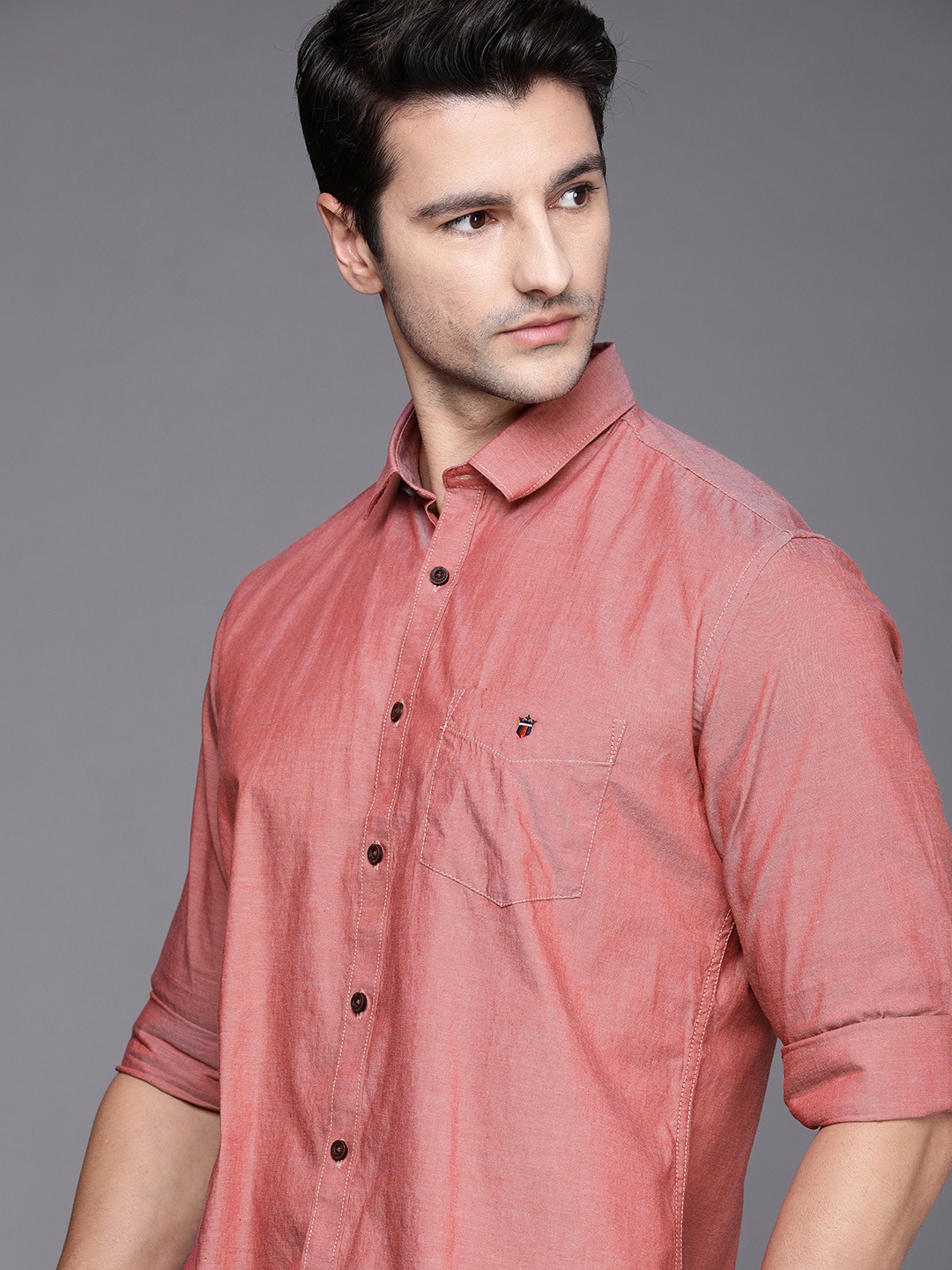 

Louis Philippe Sport Men Slim Fit Casual Shirt, Rust