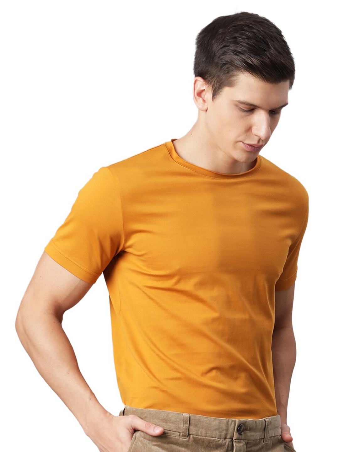 

Matinique Men Mustard Yellow 7 T-shirt