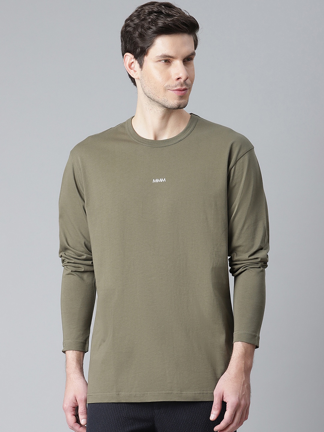 

Matinique Men Olive Green T-shirt