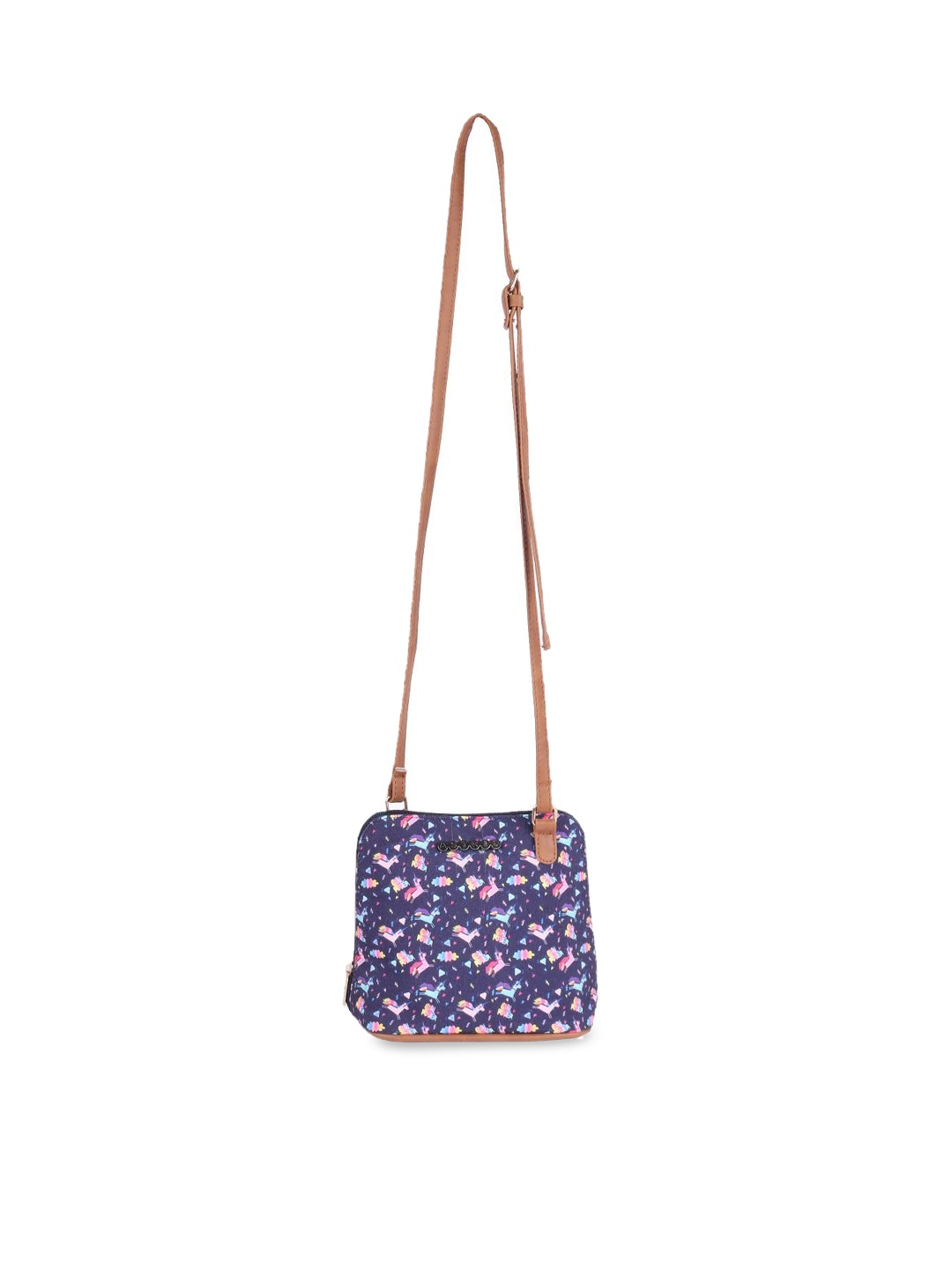 

ASTRID Women Multicoloured Floral Printed Structured Sling Bag, Multi
