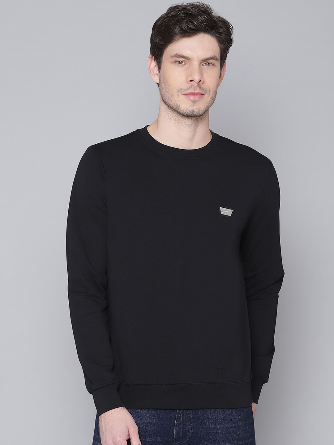 

Antony Morato Men Black Slim Fit Sweatshirt