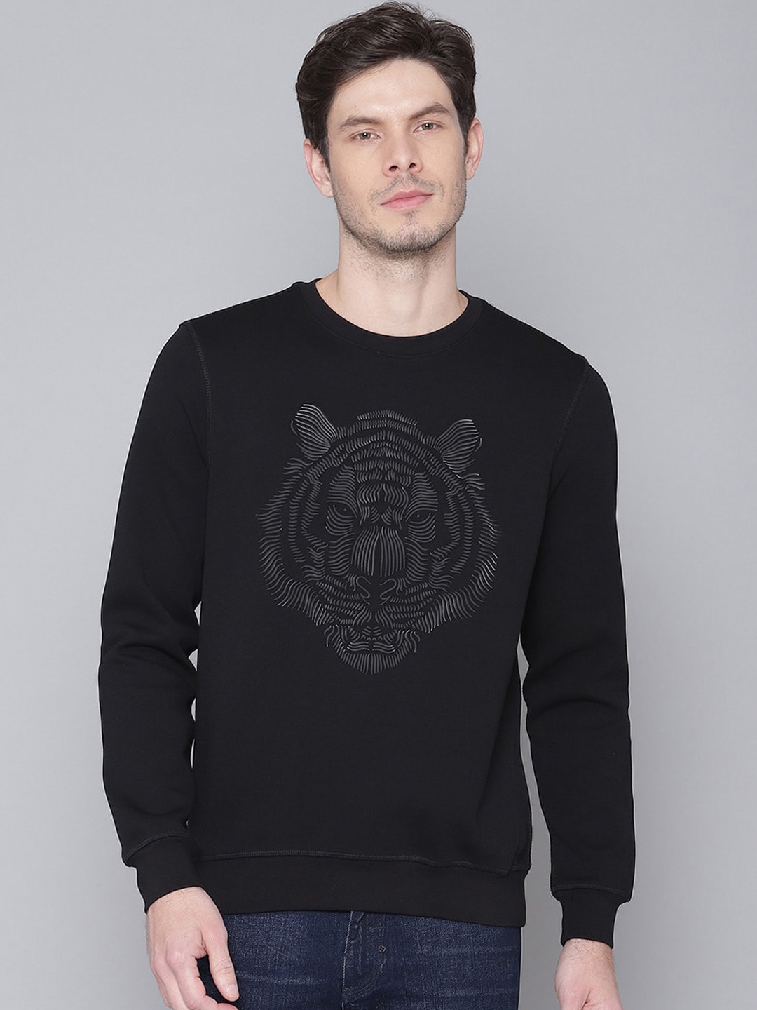 

Antony Morato Men Black Printed Sweatshirt