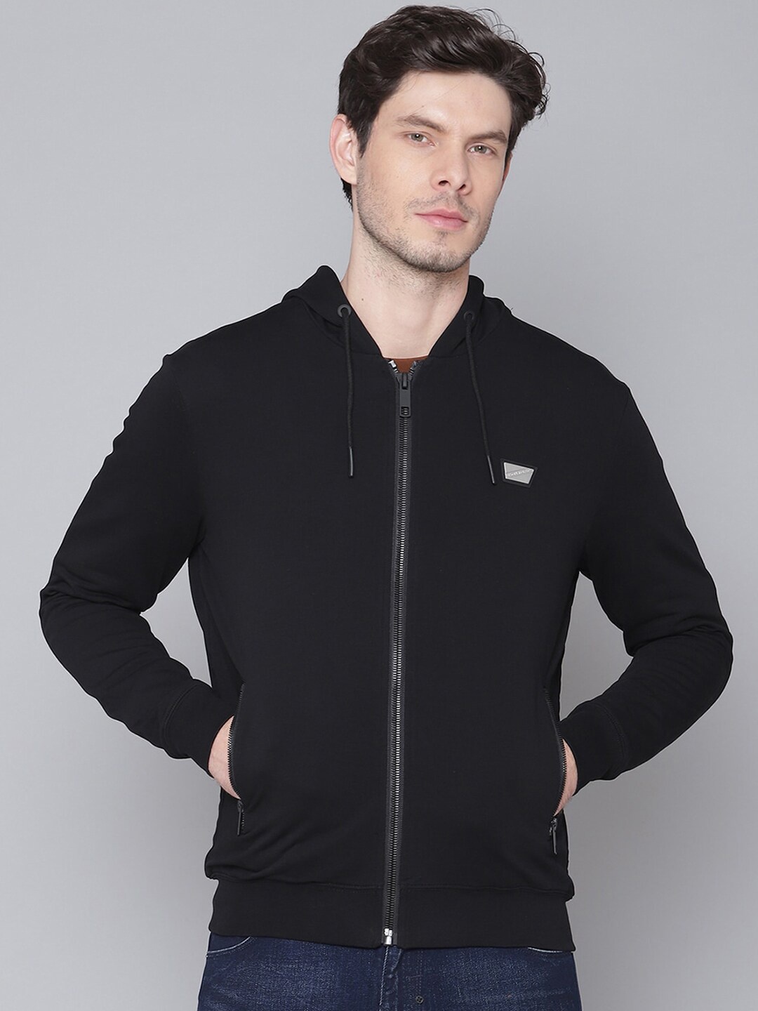 

Antony Morato Men Black Slim Fit Sweatshirt