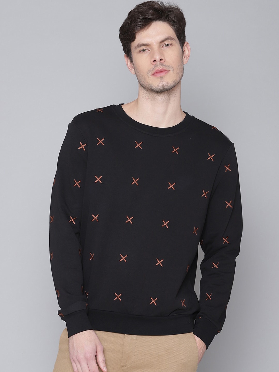 

Antony Morato Men Black Printed Sweatshirt