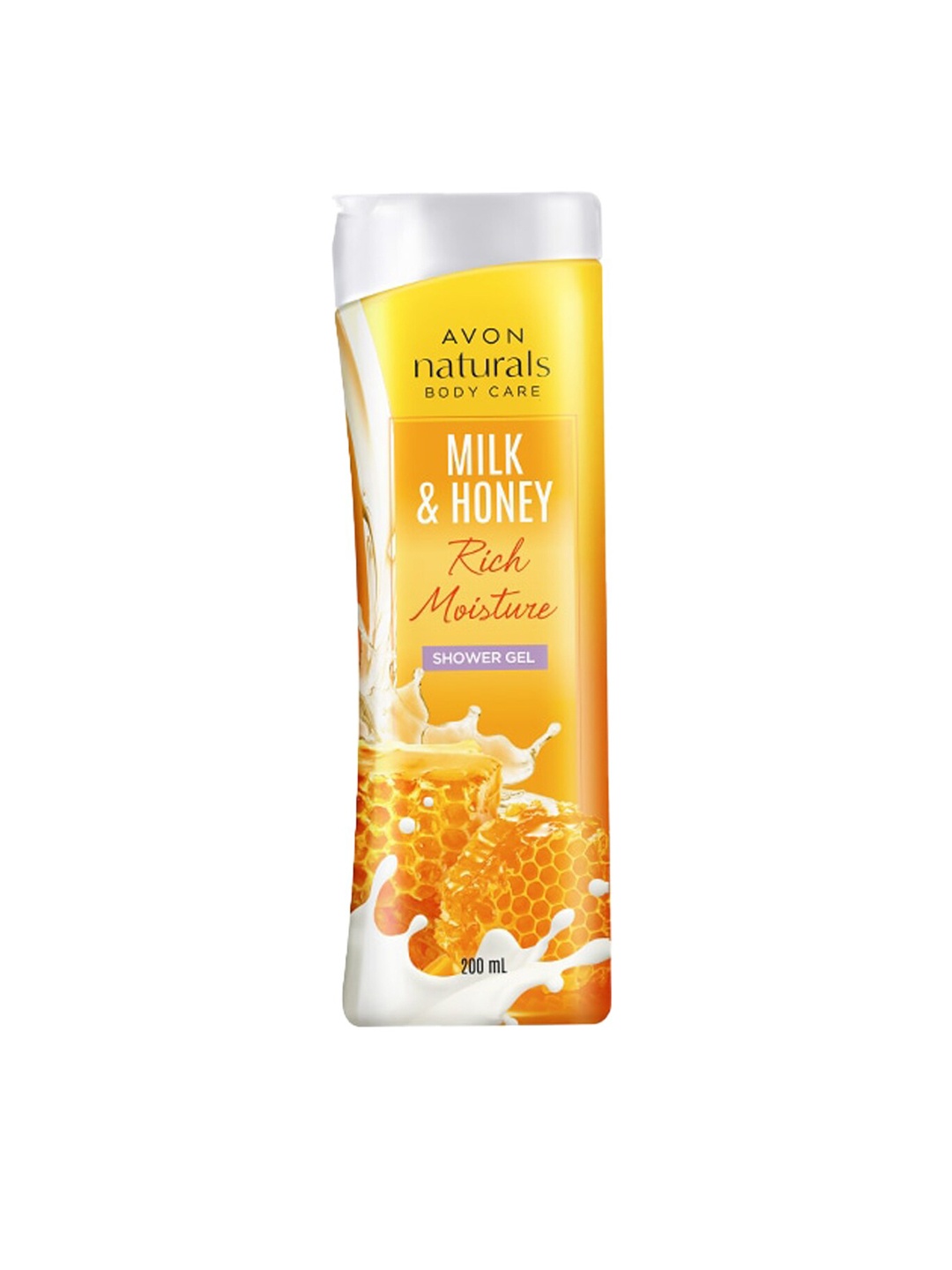 

Avon Naturals Unisex Milk & Honey Rich Moisture Shower Gel - 200 ml, Multi