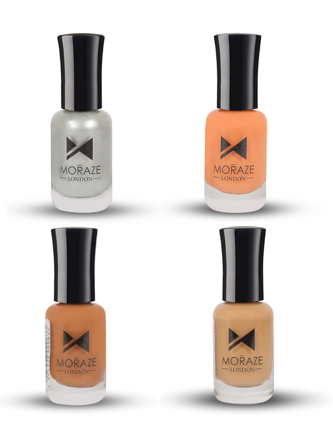 

Moraze Women Set Of 4 Multicolour Nail Polishes - 8 ml each, Multi