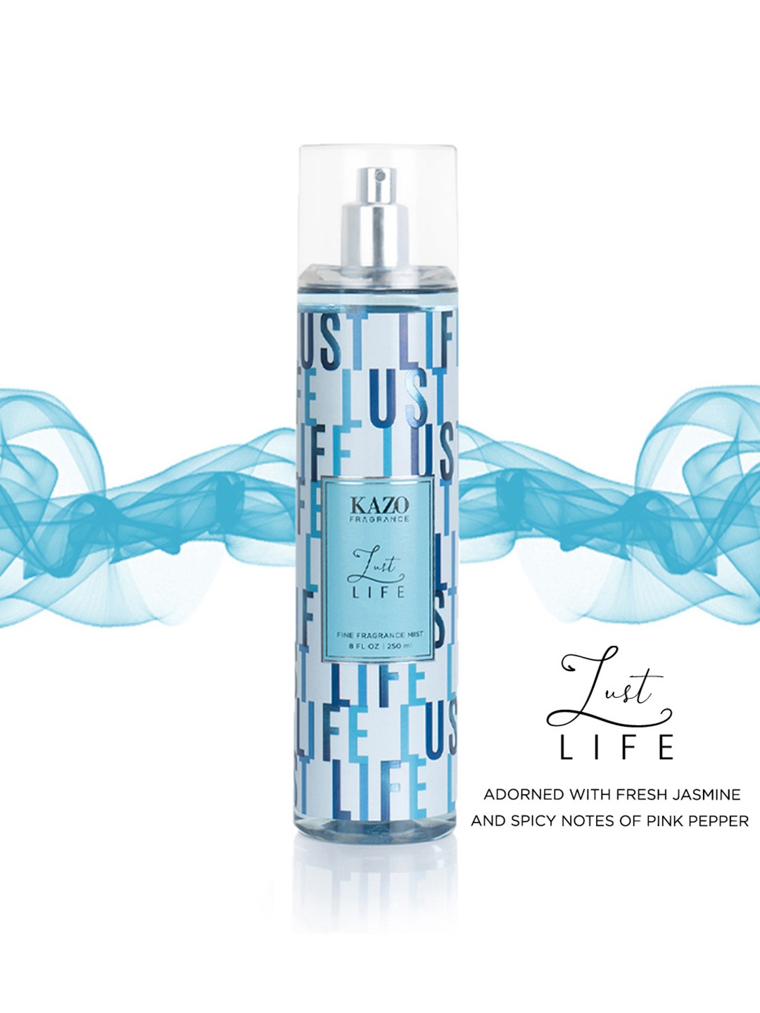 

Kazo Lust Life Body Mist 250ml, Blue