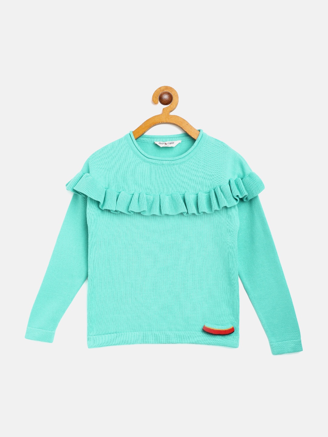 

Miss & Chief Girls Sea Green Pullover
