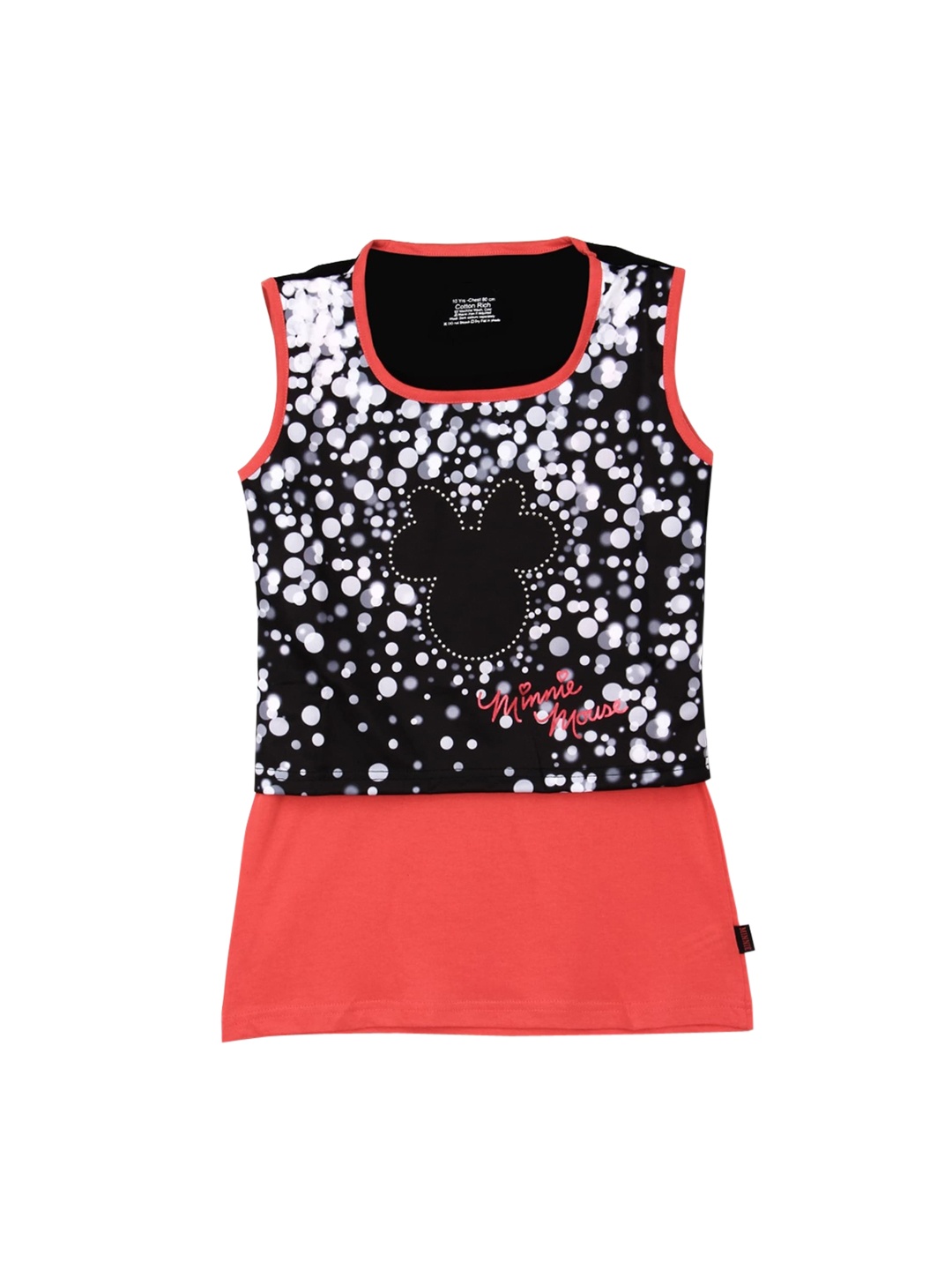 

Disney Girls Black & Orange A-Line Cotton Dress