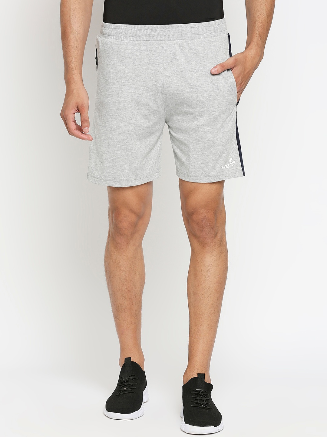 

FiTZ Men Grey Sports Shorts