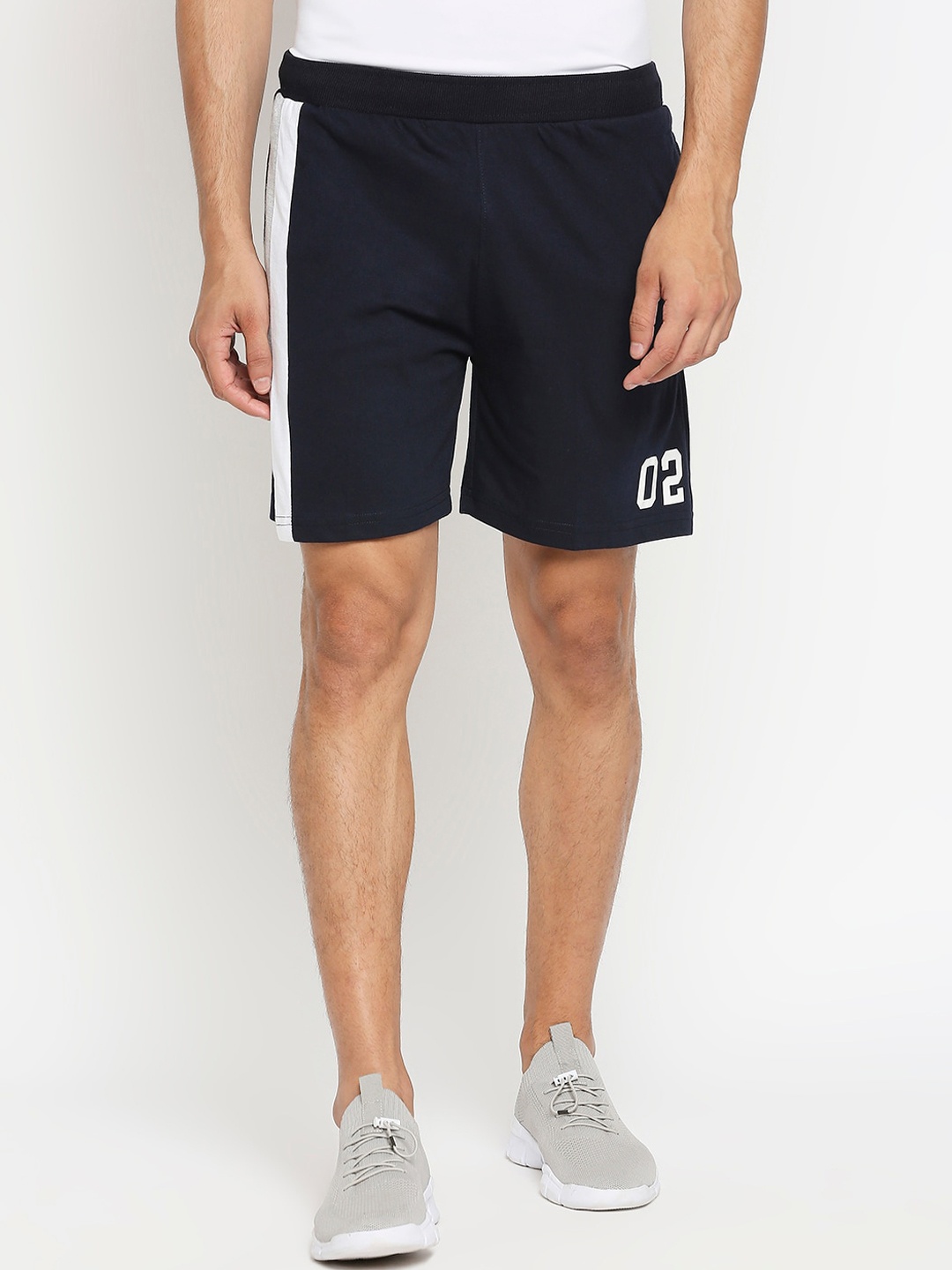 

FiTZ Men Navy Blue Sports Shorts