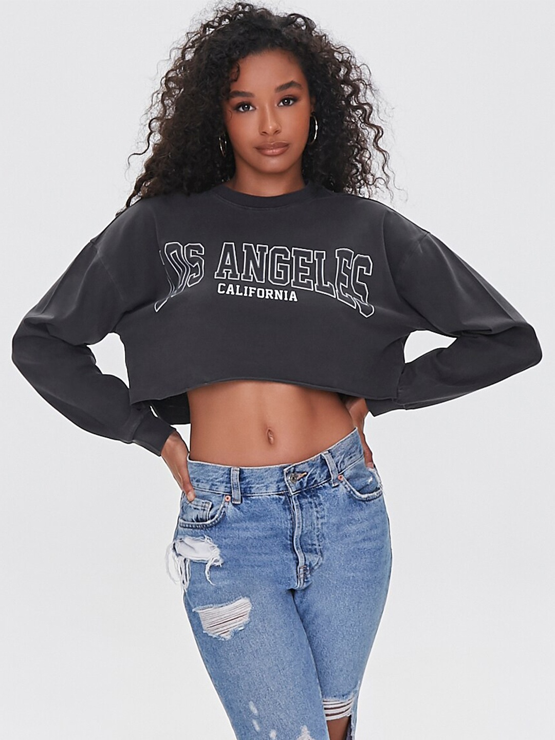 

FOREVER 21 Multicoloured Regular Crop Top, Multi