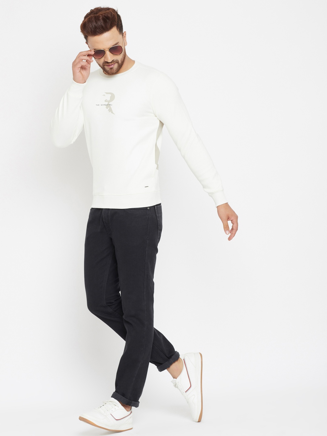 

Crimsoune Club Men White Sweatshirt