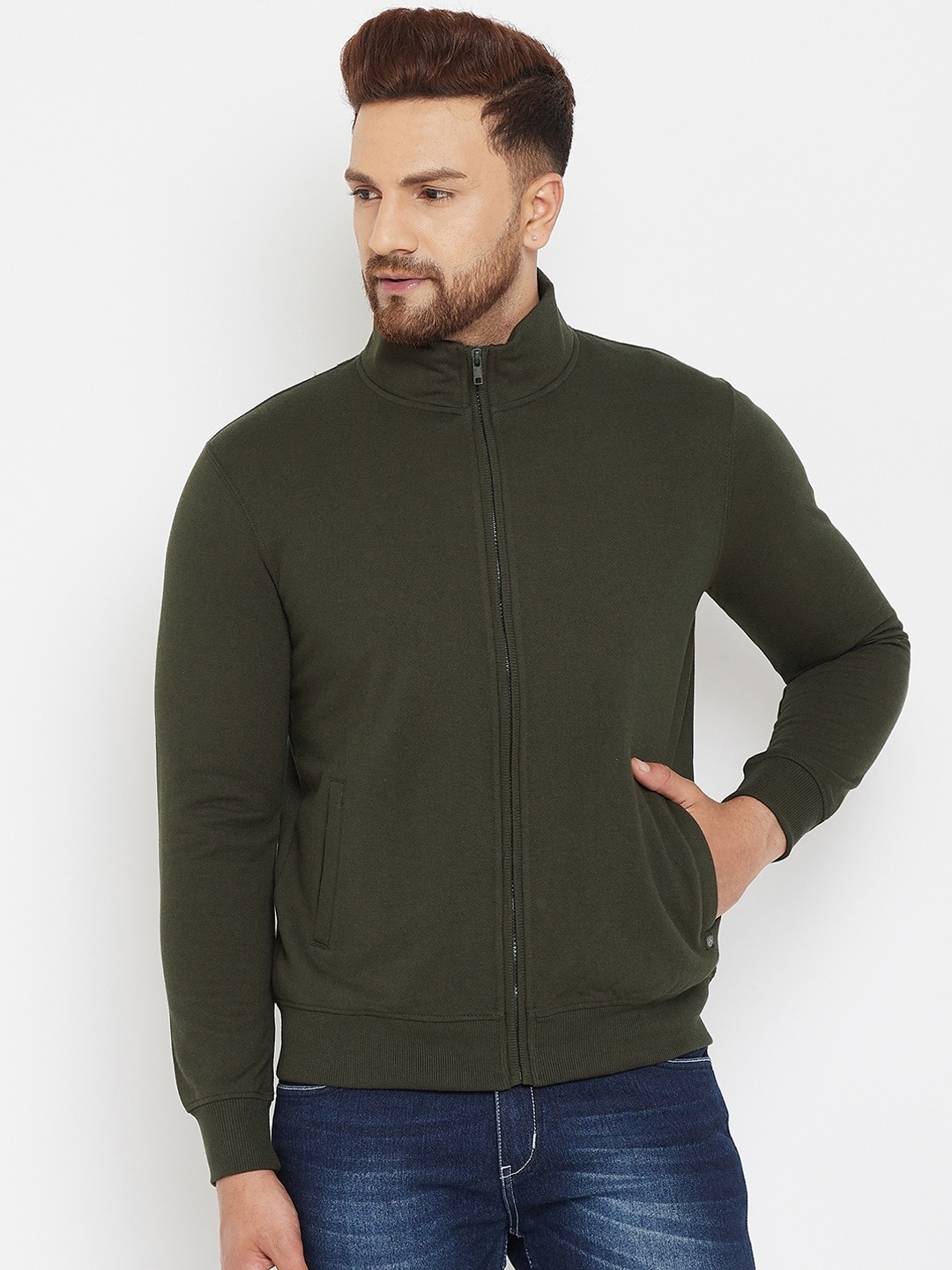 

Crimsoune Club Men Olive Green Sweatshirt