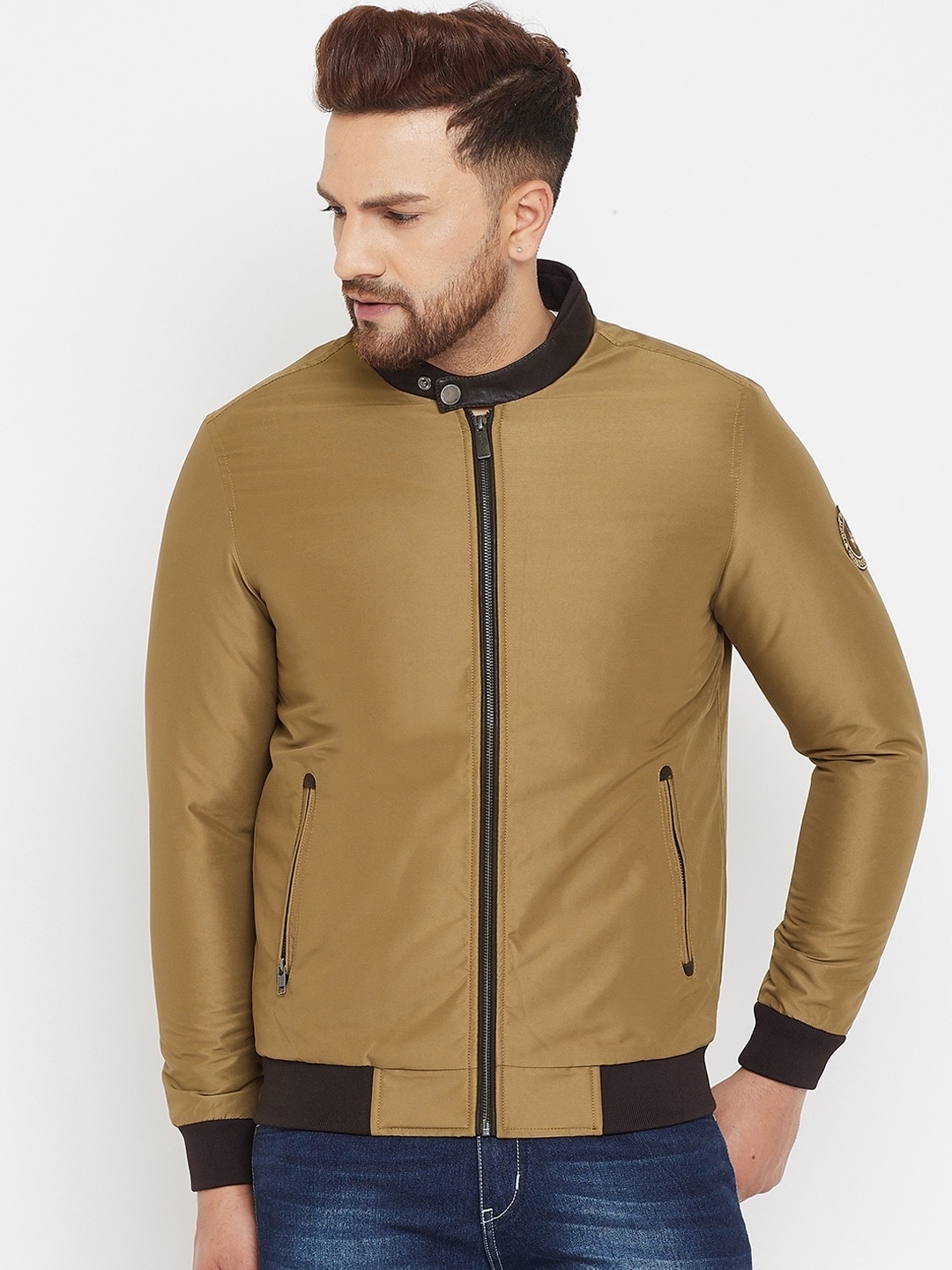 

Crimsoune Club Men Brown Bomber Jacket