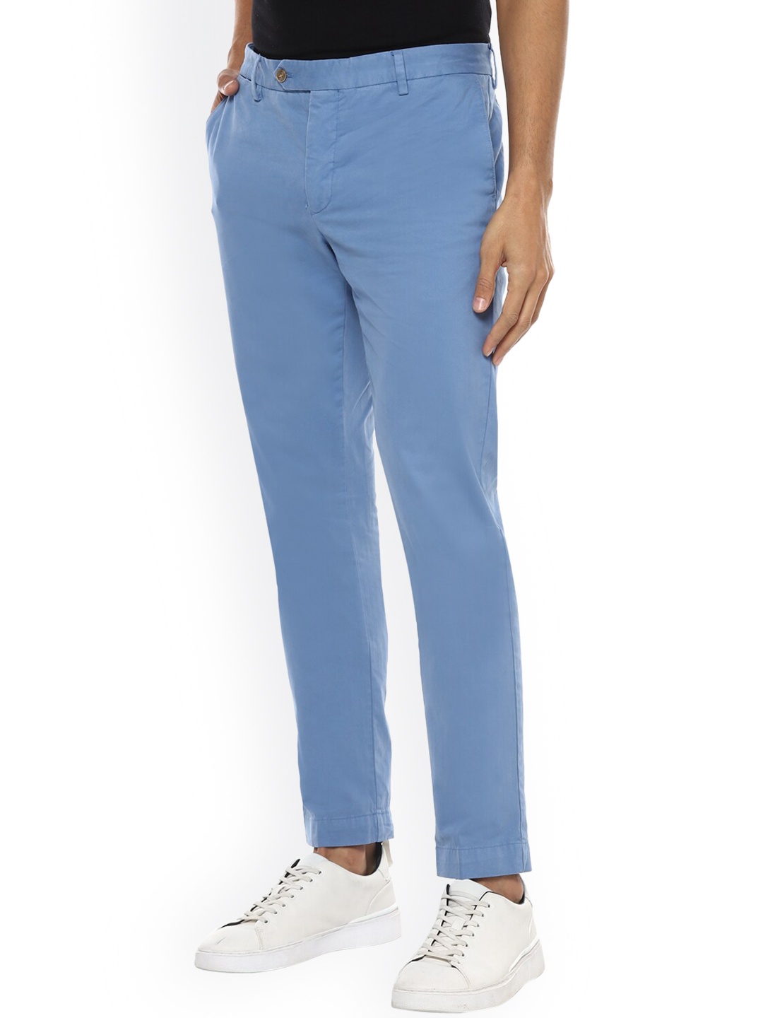 

HACKETT LONDON Men Blue Cotton Trousers