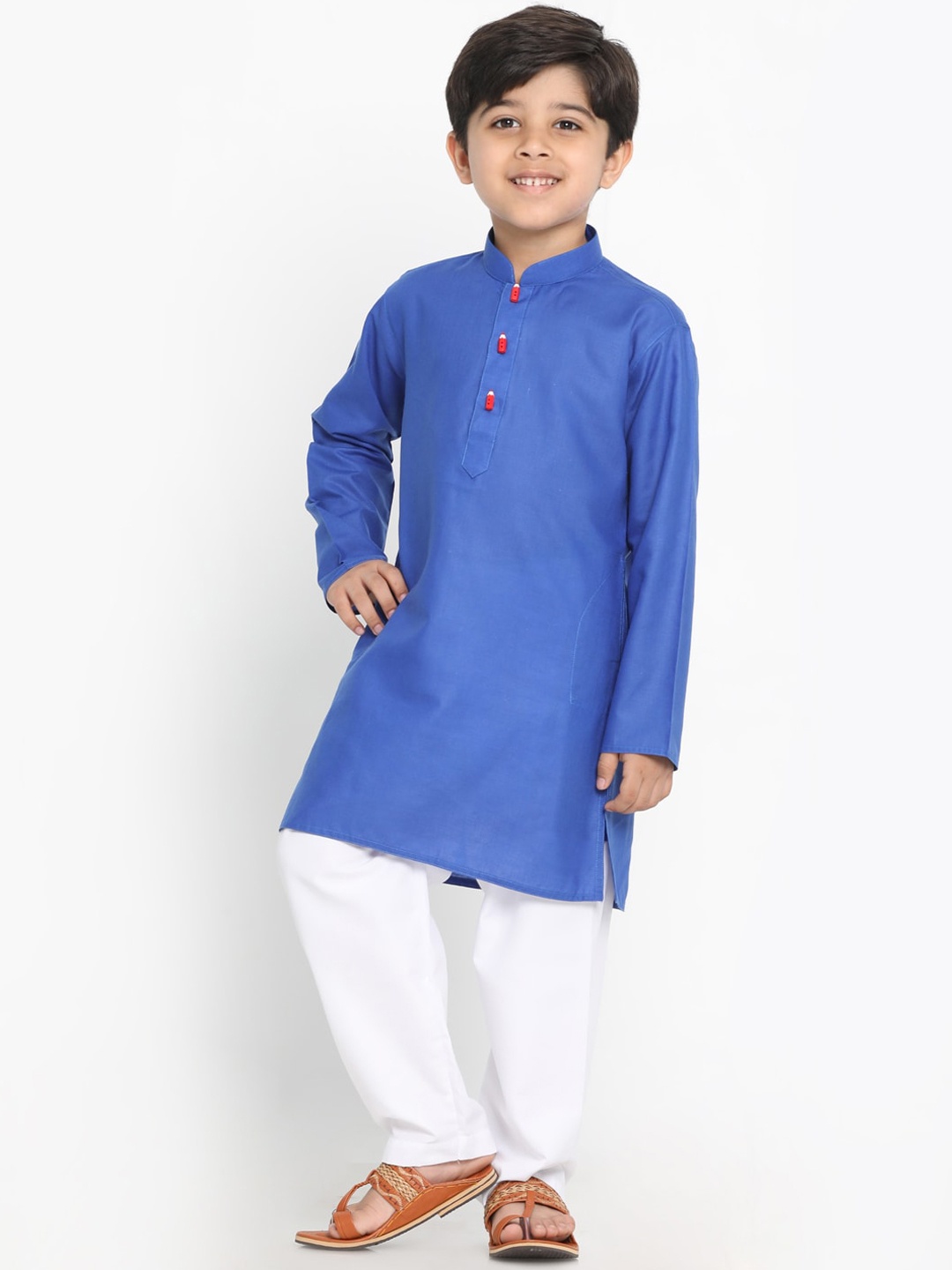 

JBN Creation Boys Blue & White Regular Kurta with Pyjamas