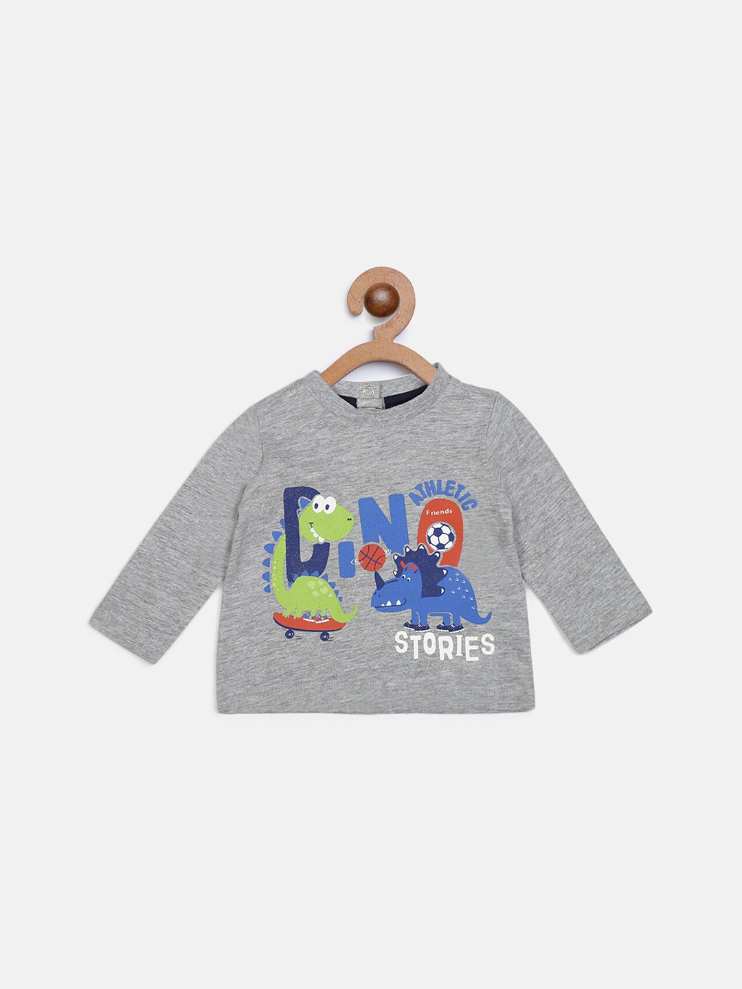 

Chicco Boys Grey Printed Better Cotton T-shirt