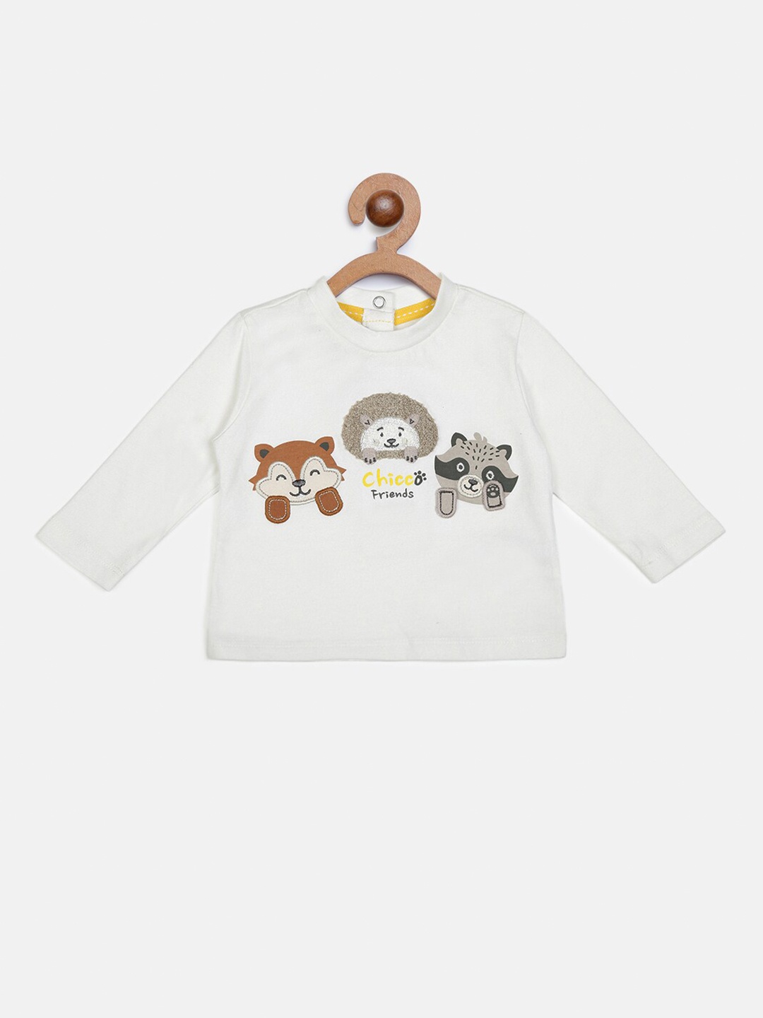 

Chicco Boys Off White Printed & Applique Better Cotton Sustainable T-shirt