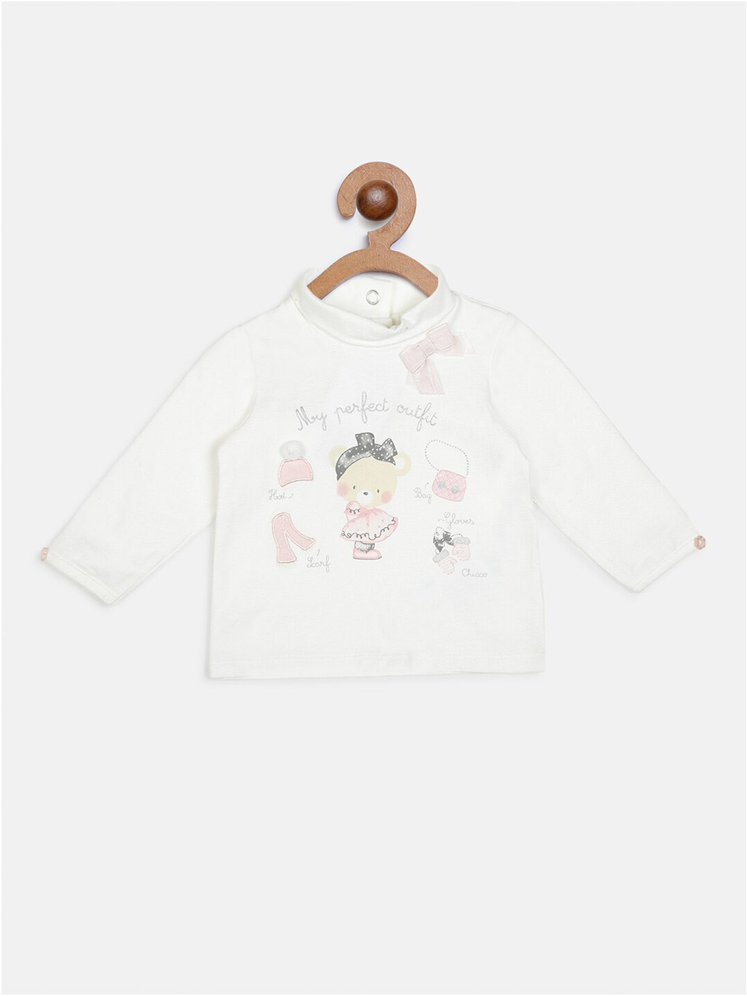 

Chicco Girls White Printed T-shirt