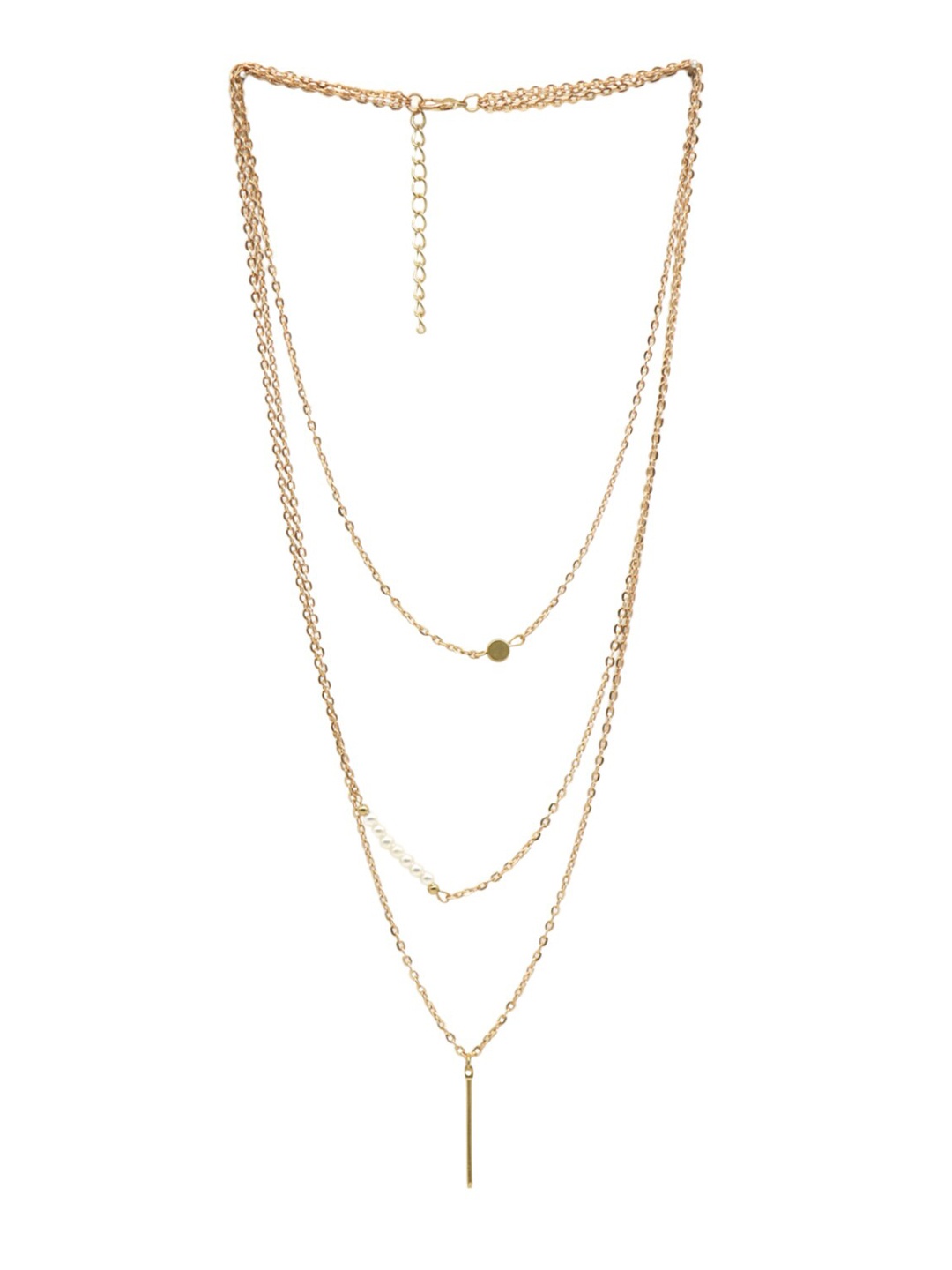 

JOKER & WITCH Gold-Toned & White Gold-Plated Layered Necklace