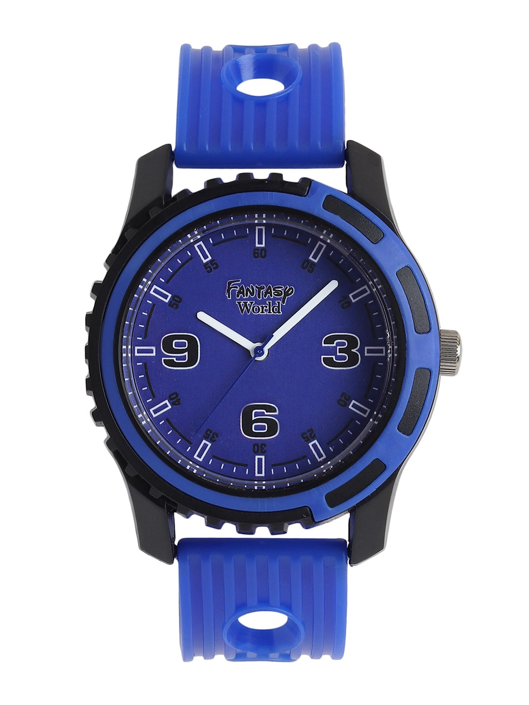 

Fantasy World Kids Blue Dial & Blue Textured Straps Analogue Watch FW-010-BL-BL