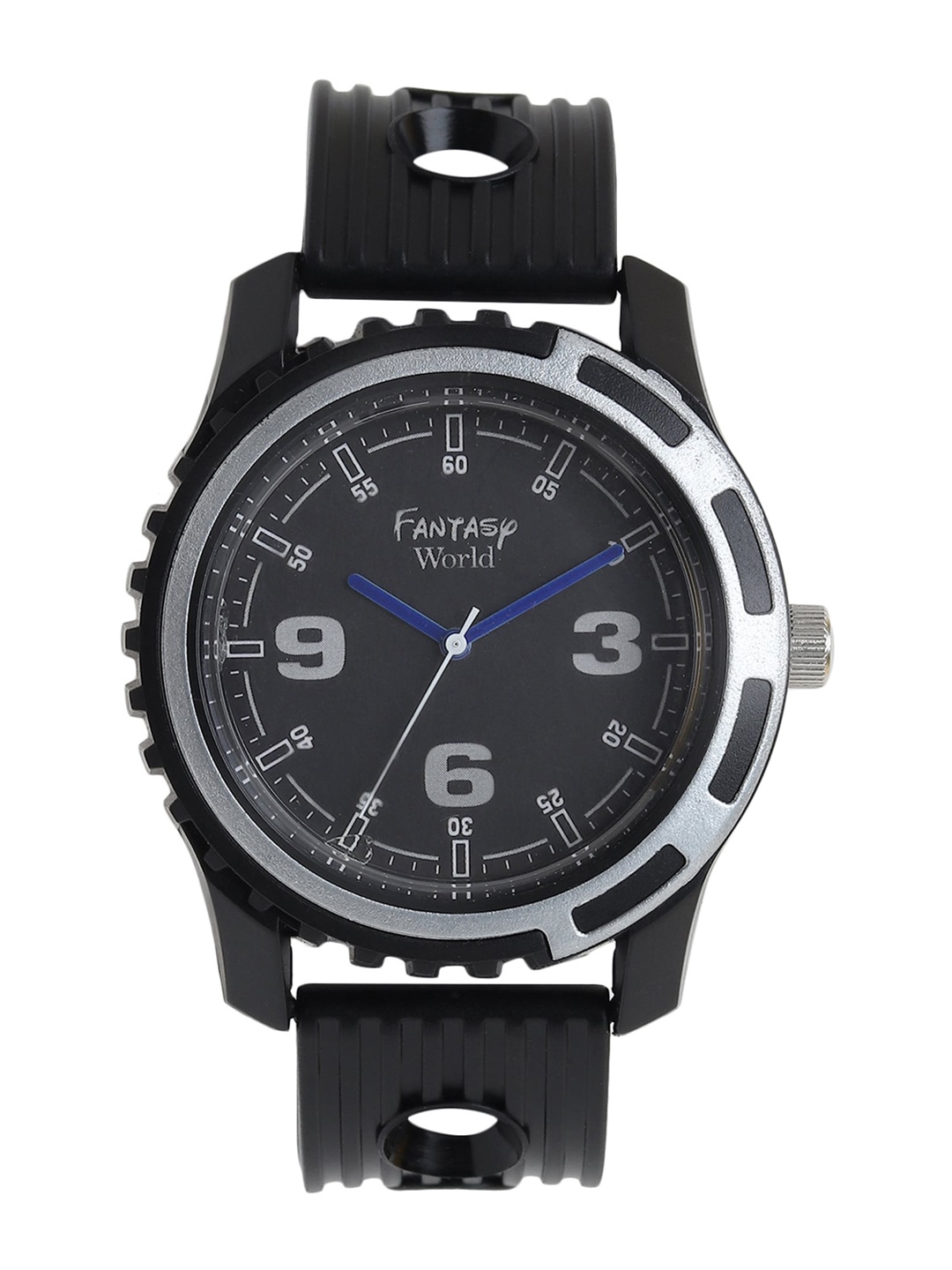 

Fantasy World Kids Black Dial & Black Textured Straps Analogue Watch FW-010-BK-BK