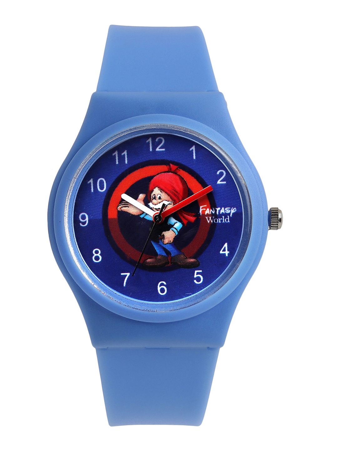 

Fantasy World Kids Blue Printed Dial & Blue Straps Analogue Watch FW-011-L.BL