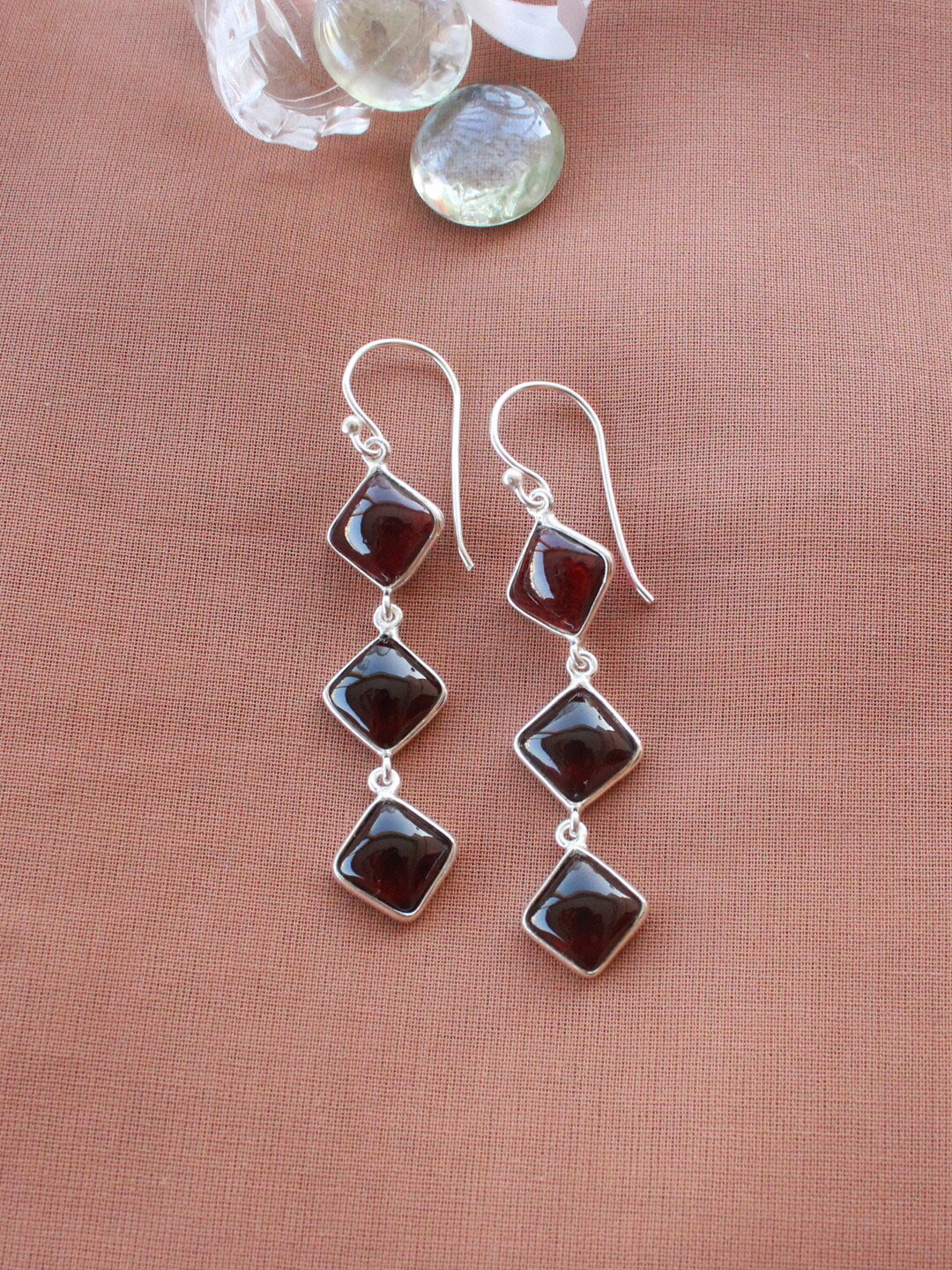 

ERILINE JEWELRY Silver-Toned Contemporary Hoop Earrings