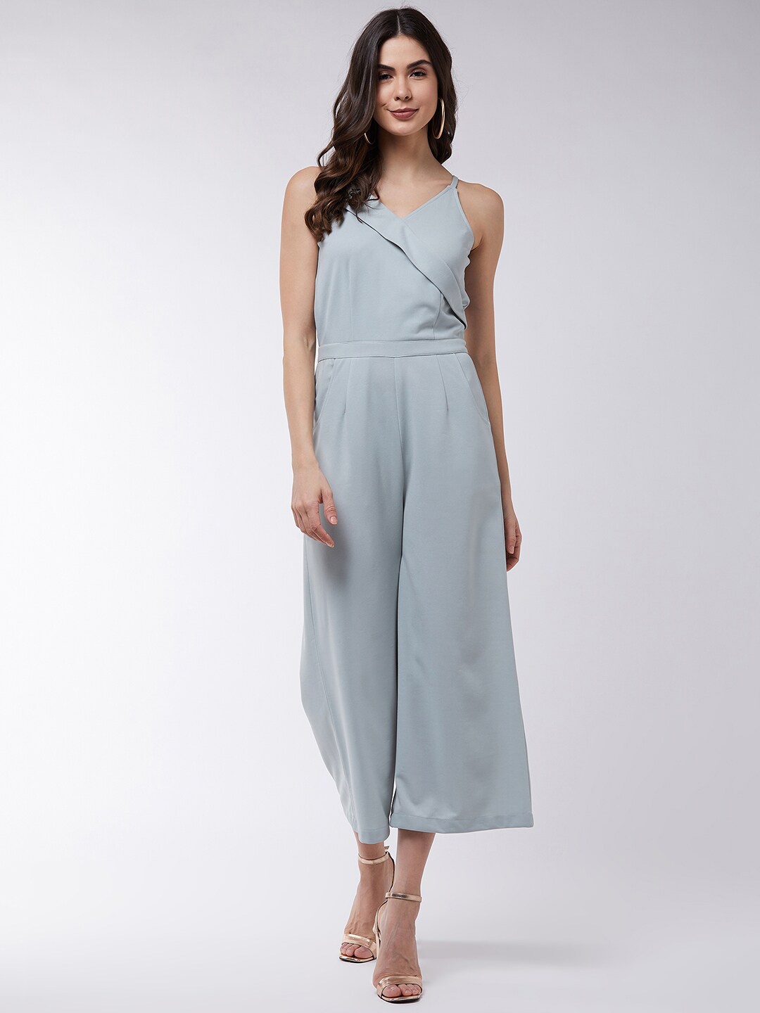 

Zima Leto Grey Basic Jumpsuit