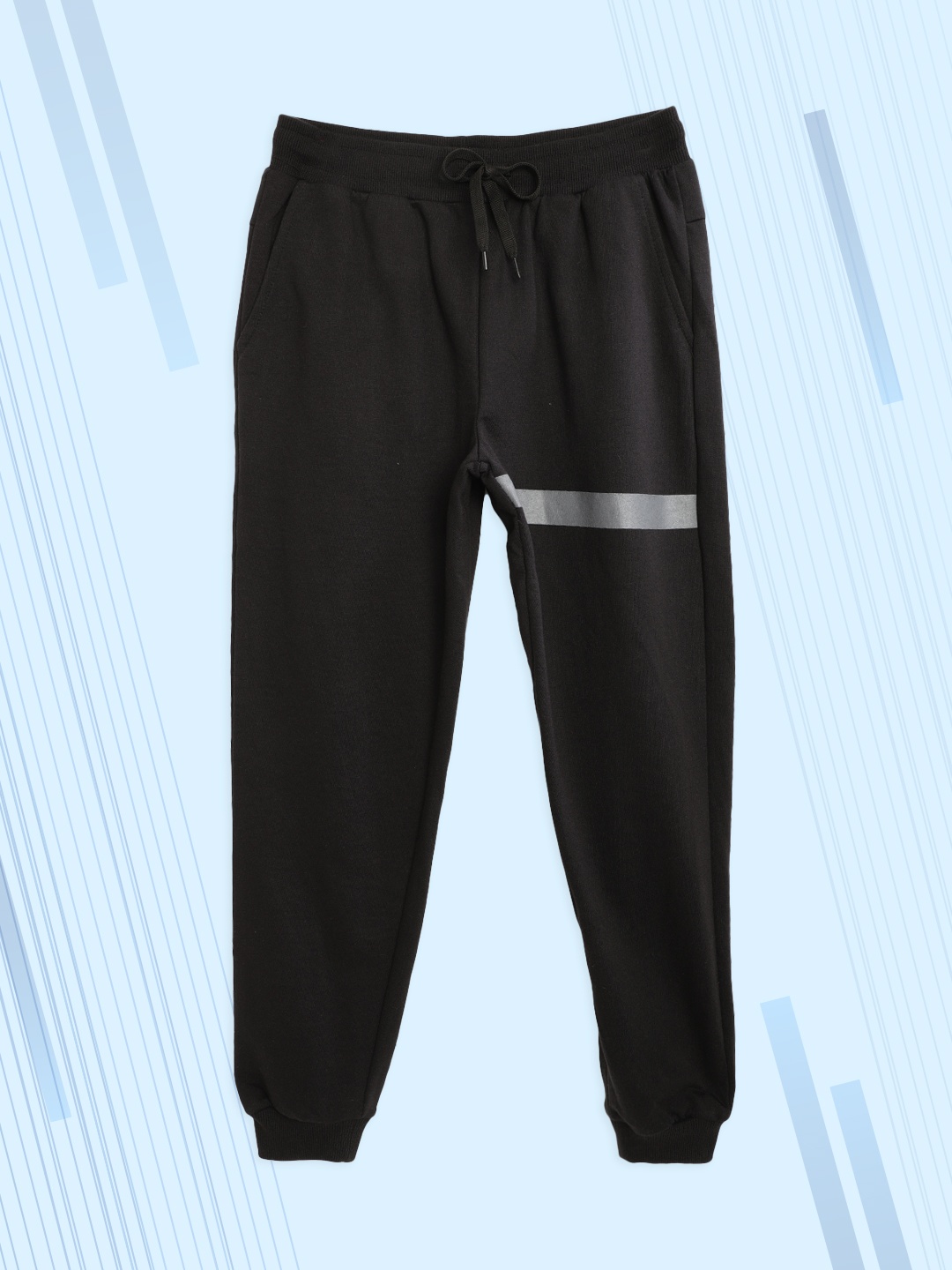 

M&H Juniors Boys Black Solid Joggers