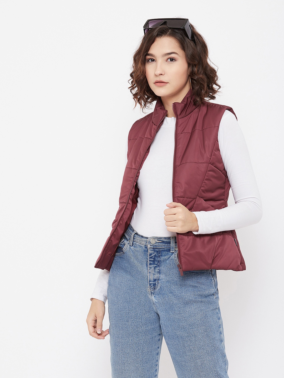 

Crimsoune Club Women Maroon Padded Jacket