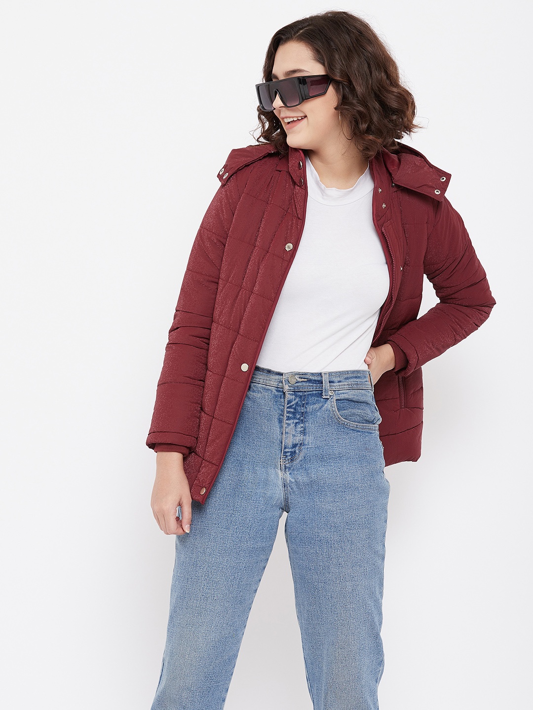 

Crimsoune Club Women Maroon Puffer Jacket